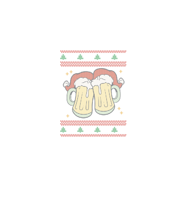 ugly sweater beers model negru pe tricou