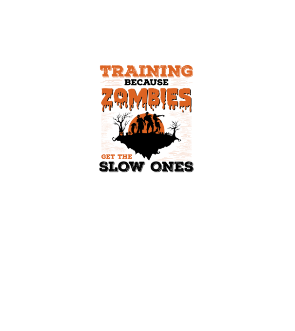 Zombies get the slow ones model gri pe tricou
