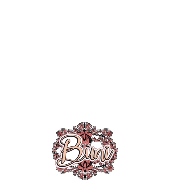 Buni model negru pe tricou