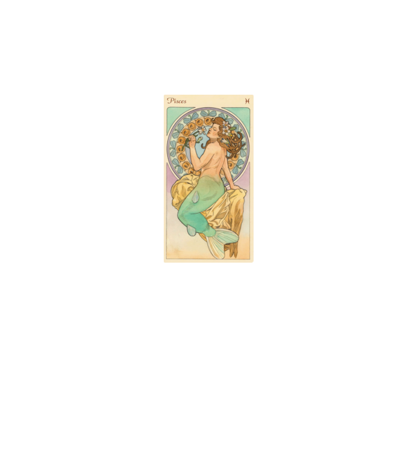 Horoscop Tarot PESTI model alb pe tricou