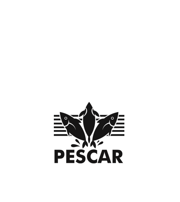 Pescar original model alb pe tricou