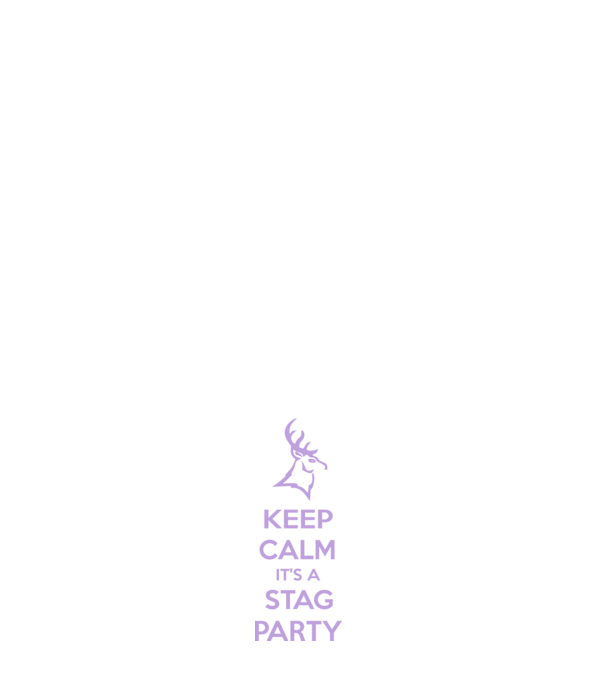 Keep calm stag party on model alb pe tricou