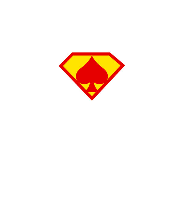 Supersportiv JUCĂTOR DE POKER model albastru închis pe tricou