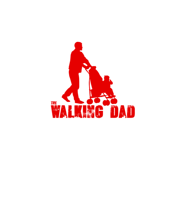 Walking dad model turcoaz pe tricou