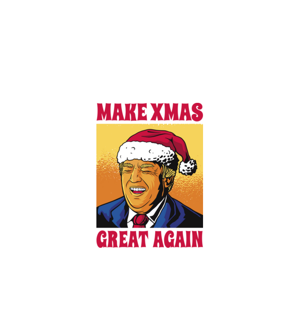 Make Xmas great again model negru pe tricou