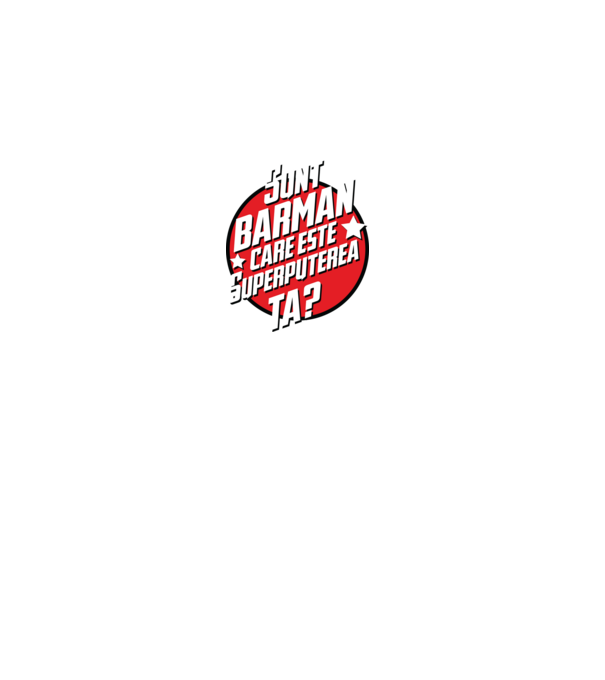 sunt barman, care este superputerea ta? model gri pe tricou