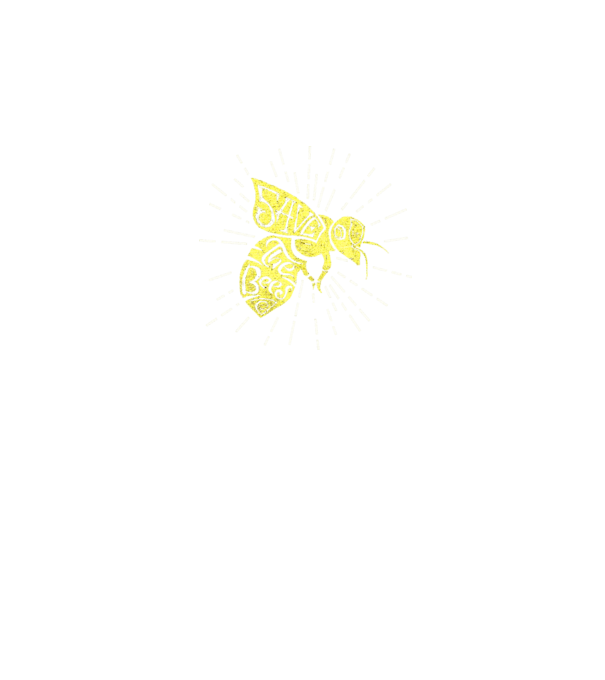 Save the bees model negru pe tricou