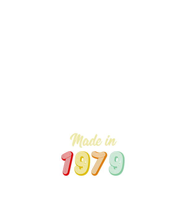 made in 1979 retro model negru pe tricou