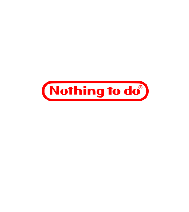 Nothing to do model alb pe tricou