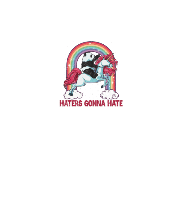 HATERS GONNA HATE model alb pe tricou