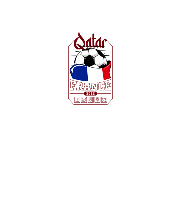 Qatar teams France model negru pe tricou