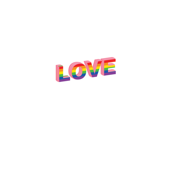 Love pride model alb pe tricou