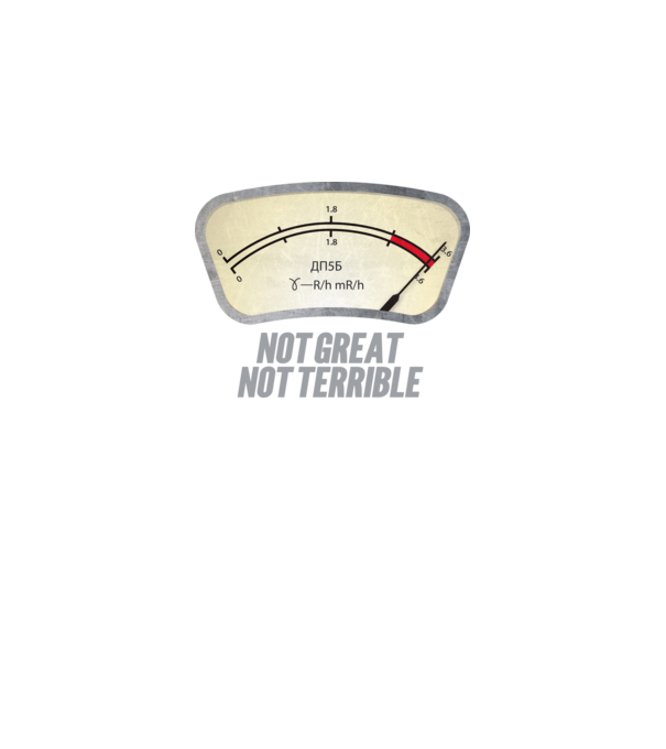 Dosimeter model gri pe tricou