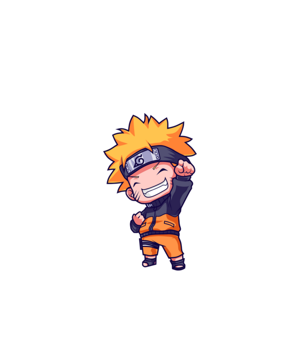 NARUTO model negru pe tricou