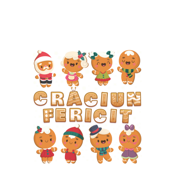 crăciun Fericit model alb pe tricou