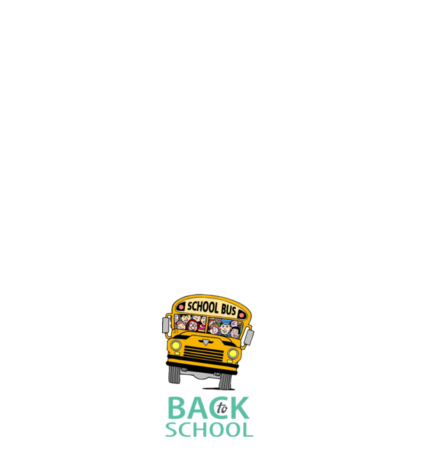 Back to school bus model albastru închis pe tricou