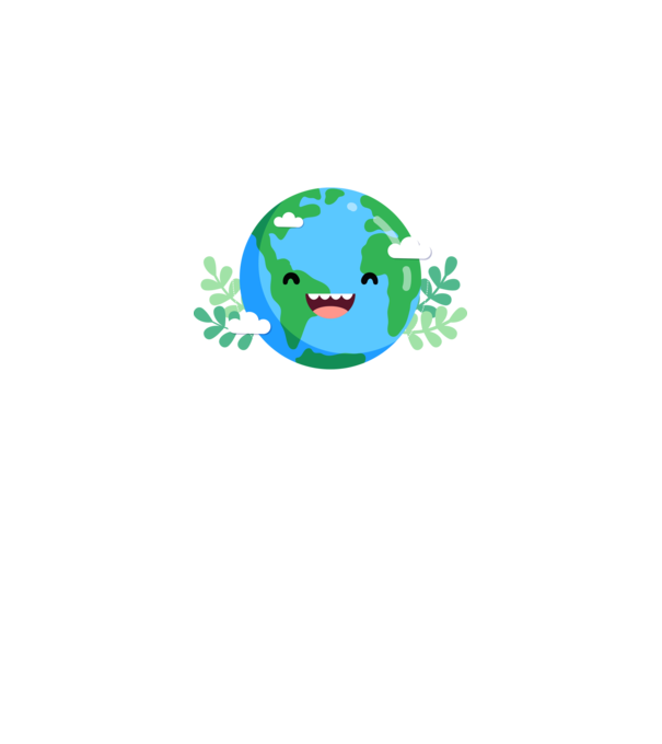 Earth smiley model alb pe tricou
