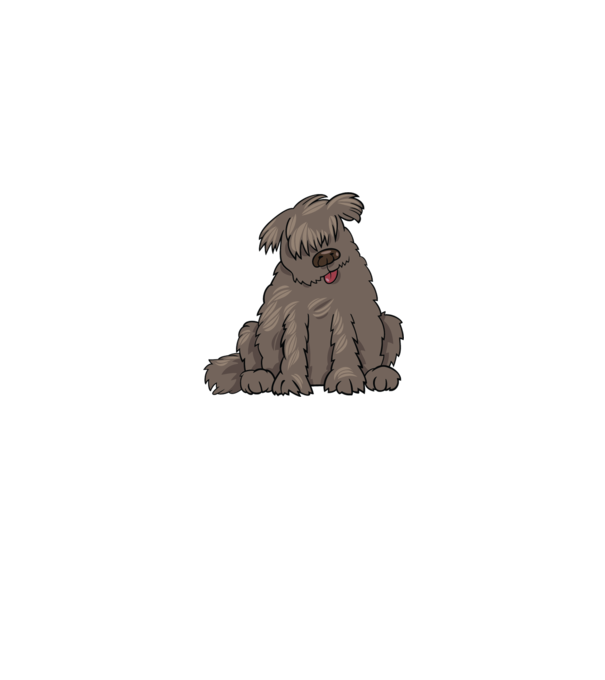 Dog silhouette model mentă pe tricou