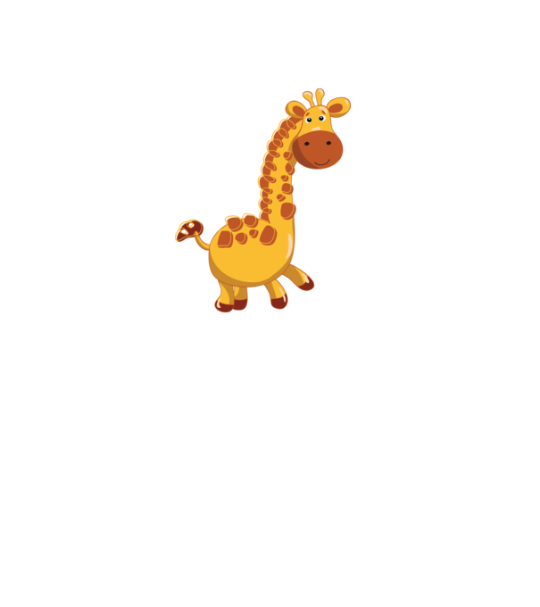 Cute giraffe model negru pe tricou
