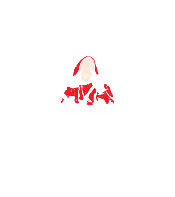 ciao bella dali model negru pe tricou