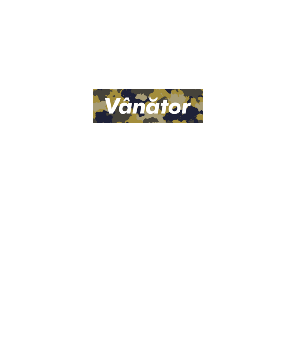 vânător model bordo pe tricou