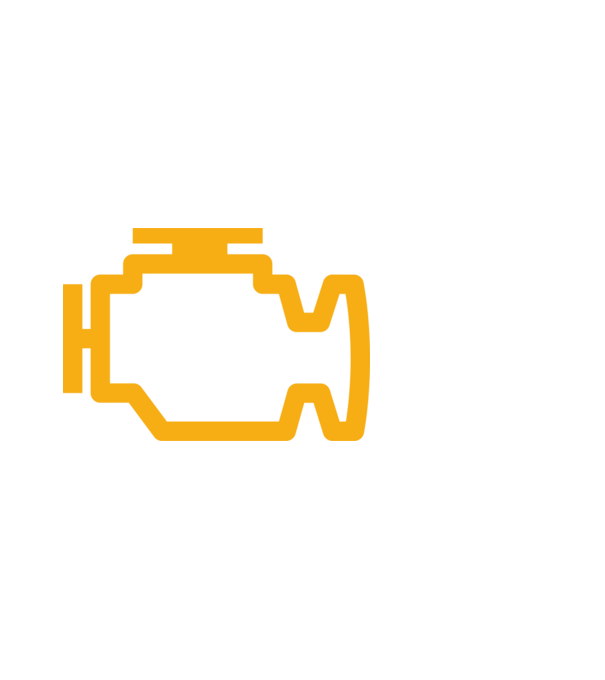 check engine model negru pe tricou