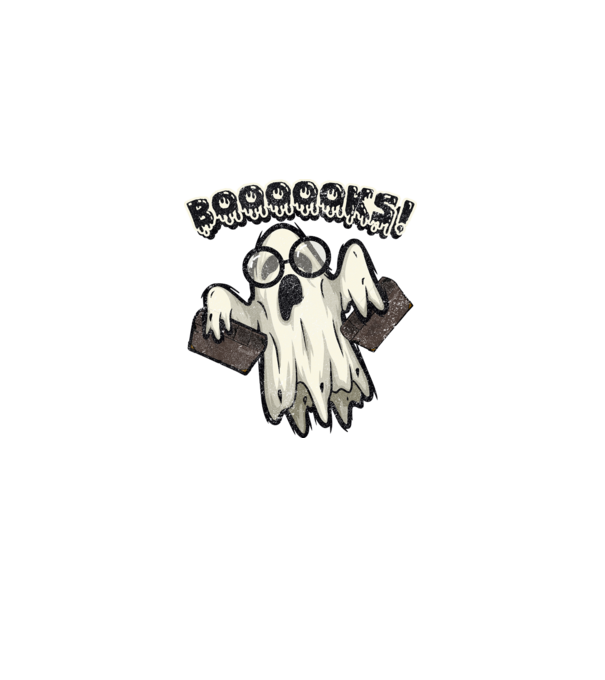 Spooky booookworm model negru pe tricou