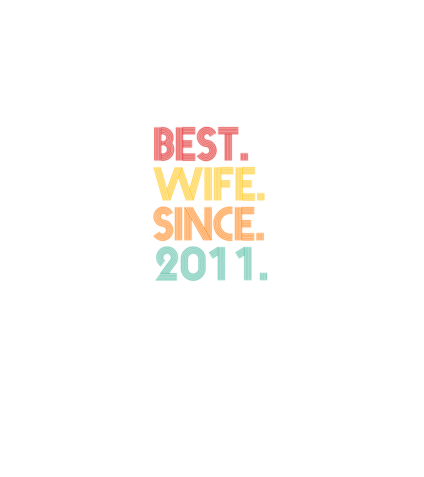 best wife since 2011 retro model negru pe tricou