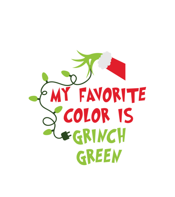 Grinch Green model alb pe tricou