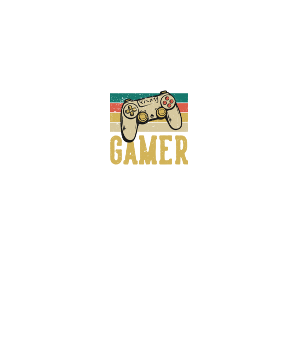 Retro gamer model negru pe tricou