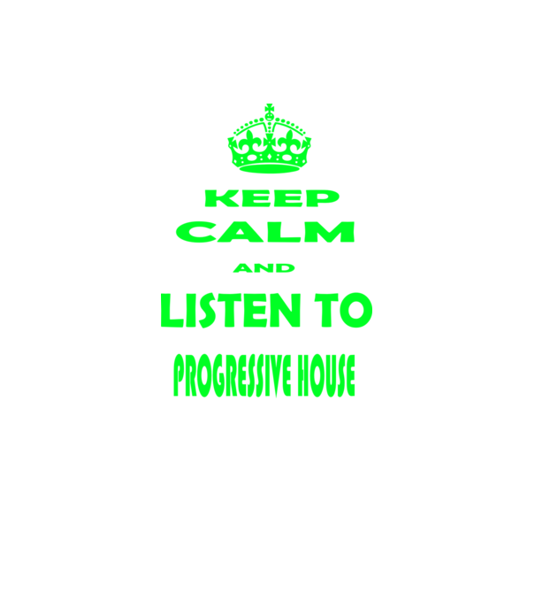 Keep Calm and Listen to prog-house model negru pe tricou