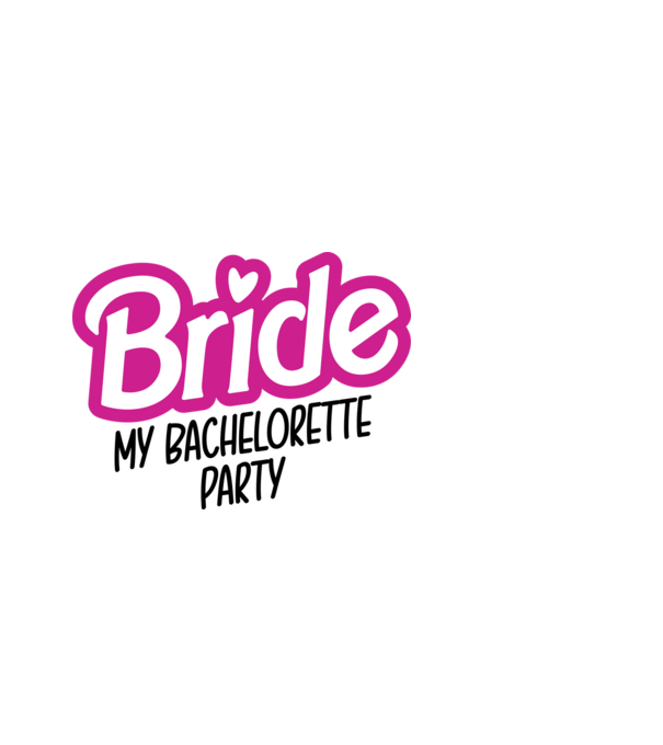 Bride Barbie model albastru deschis pe tricou