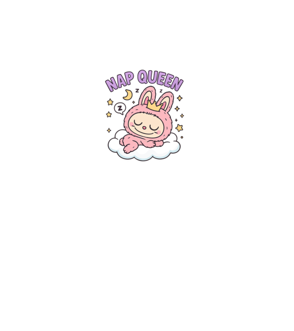 Nap Queen model gri pe tricou