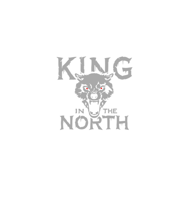 King In The Noth model negru pe tricou
