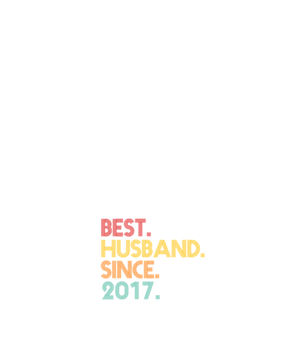 best husband since 2017 retro model albastru închis pe tricou