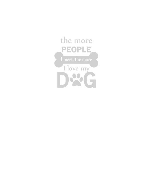 The more people i meet model negru pe tricou