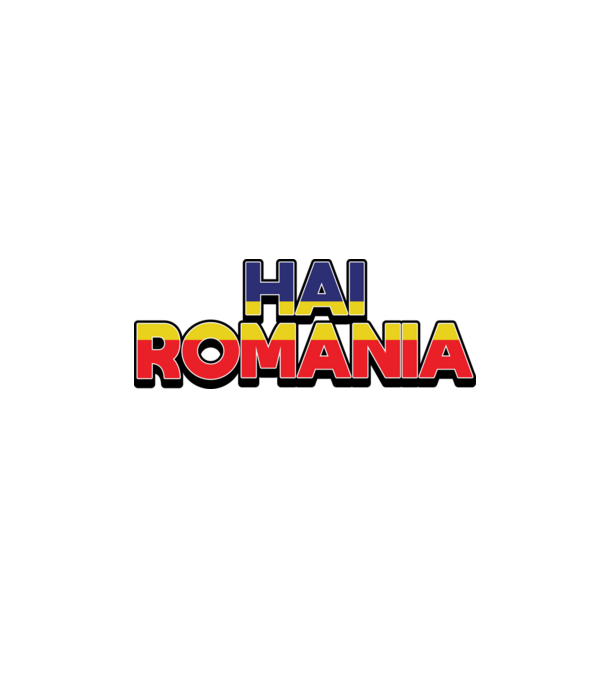 Subtitlu Hai Romania model alb pe tricou