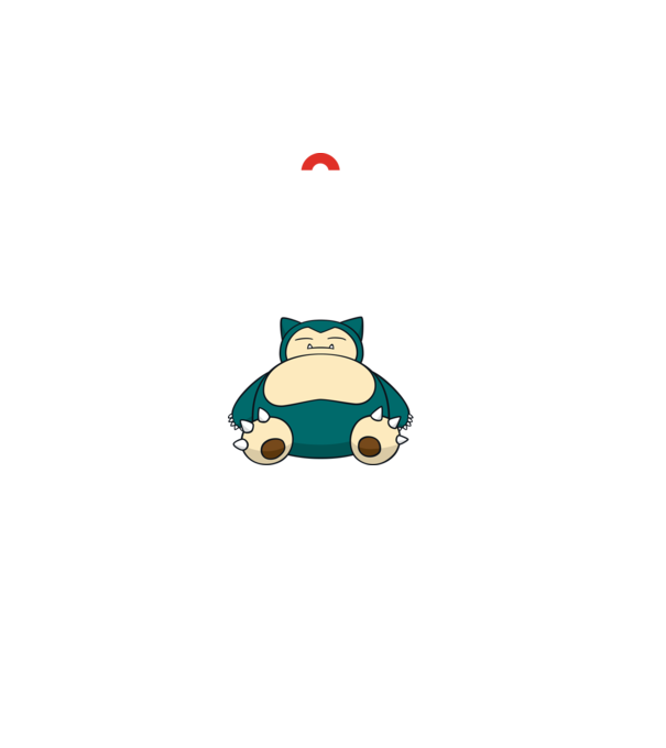 Keep Calm Snorlax model negru pe tricou