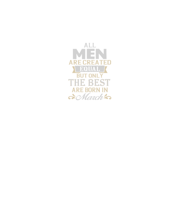 All men created equal but only the beat are born in march model negru pe tricou