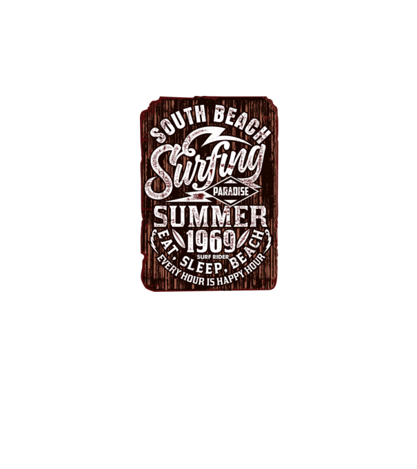 South Beach model negru pe tricou
