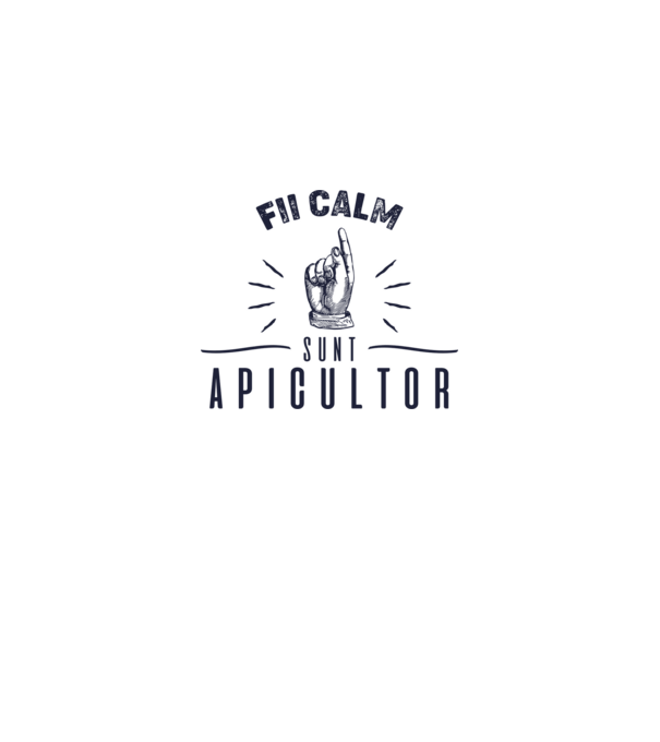 Fii calm.... sunt apicultor model gri pe tricou
