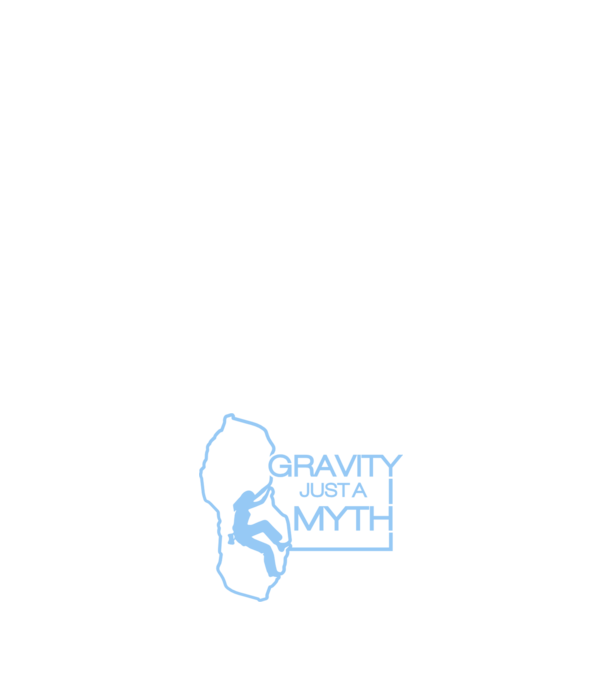 Gravity just a myth model albastru închis pe tricou