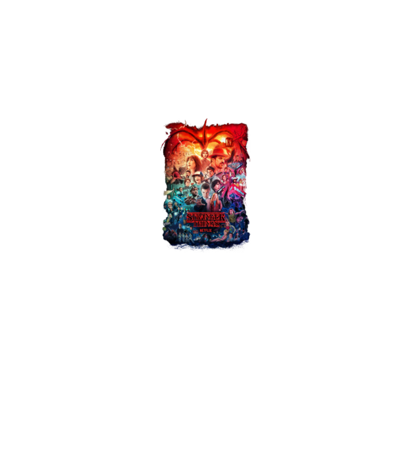stranger things tribute poster2 model negru pe tricou
