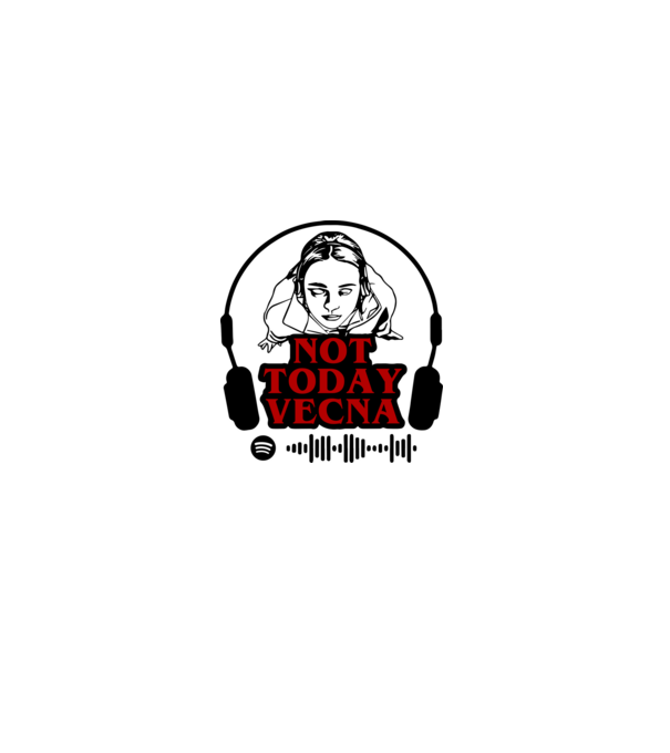 not today vecna model alb pe tricou