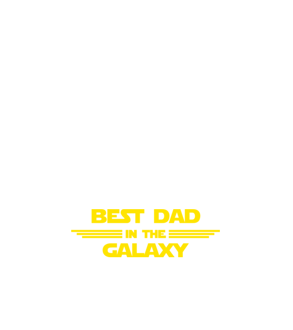 Best dad in the galaxy model alb pe tricou