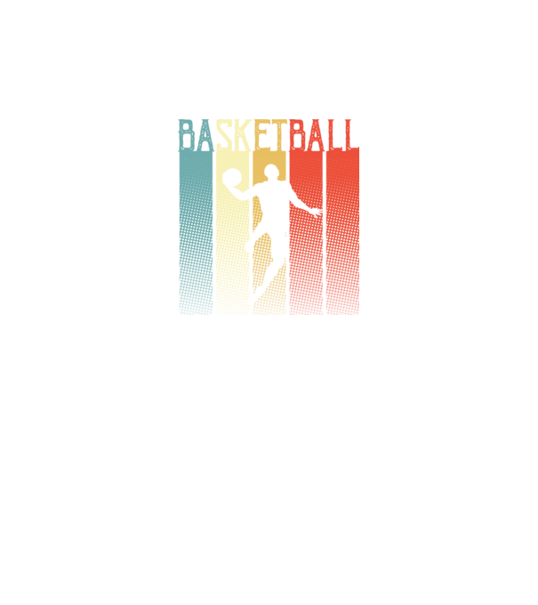 basketball vintage model negru pe tricou