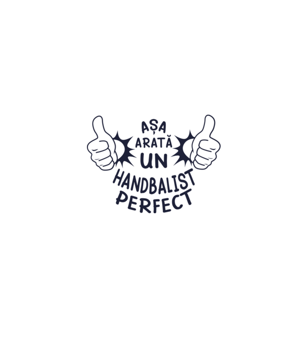 Așa arată un HANDBALIST perfect model roșu pe tricou