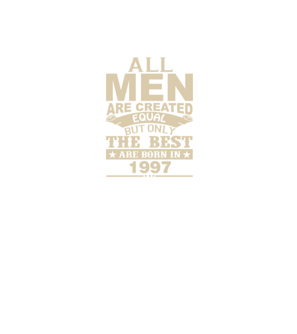 All men are created - 1997 model verde pe tricou
