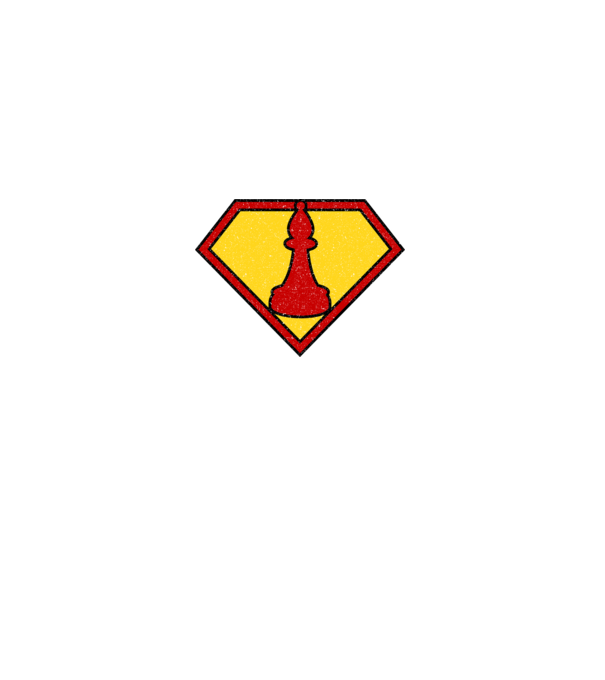 SuperChess alergător de șah model gri pe tricou