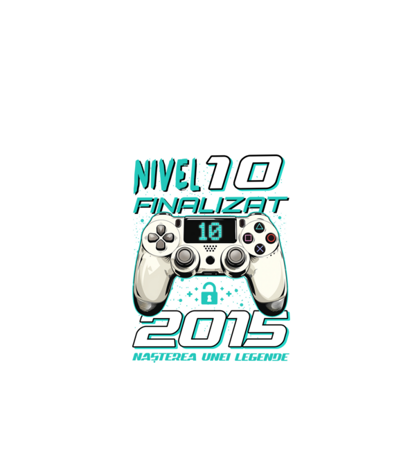Nivel finalizat 10 2015 model negru pe tricou